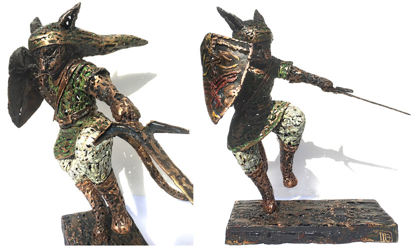 Lucy Bucknall nz bronze sculptor, Link, cat